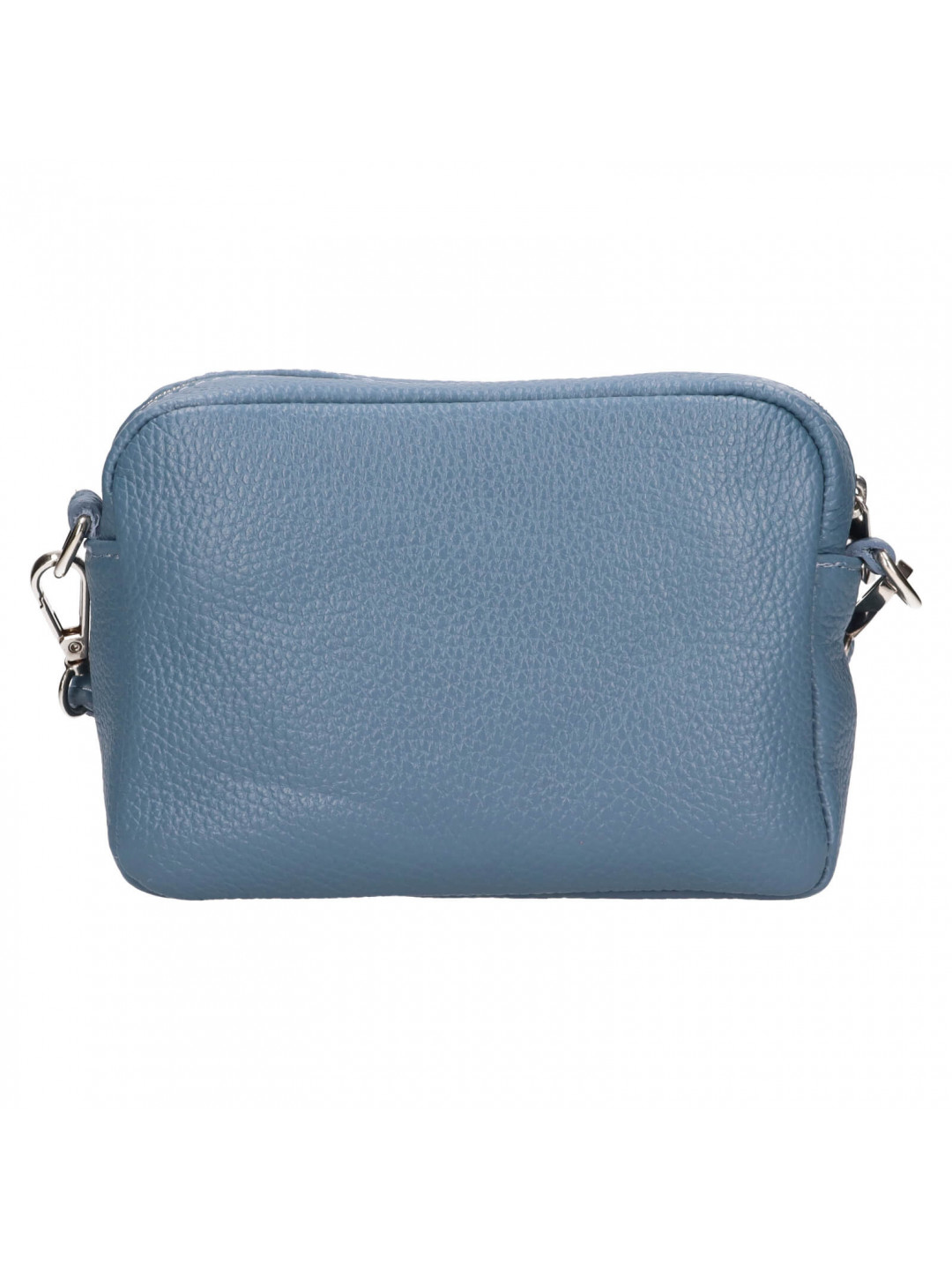Dámská kožená crossbody kabelka Italia Marika – modrá